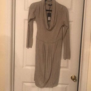 Cashmere/angora wool blend cowlneck dress SoAllure